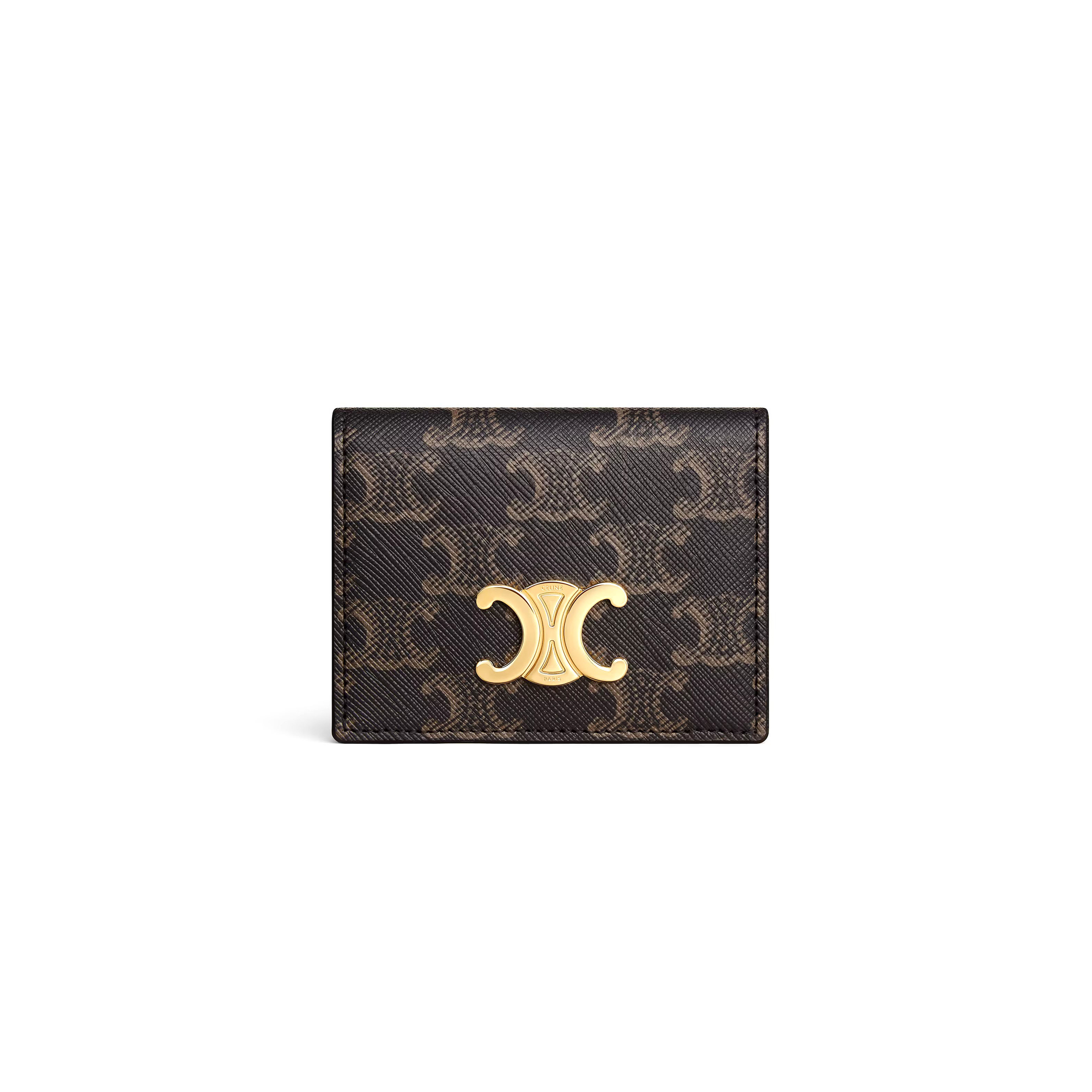 CELINE BI-FOLD CARD HOLDER TRIOMPHE 10I352CPJ.04LU (10*7.5*1cm)